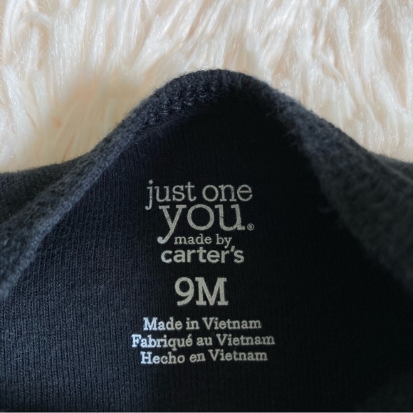 Carters Black My First Halloween Ghost Onesie 9 months - Picture 3 of 4